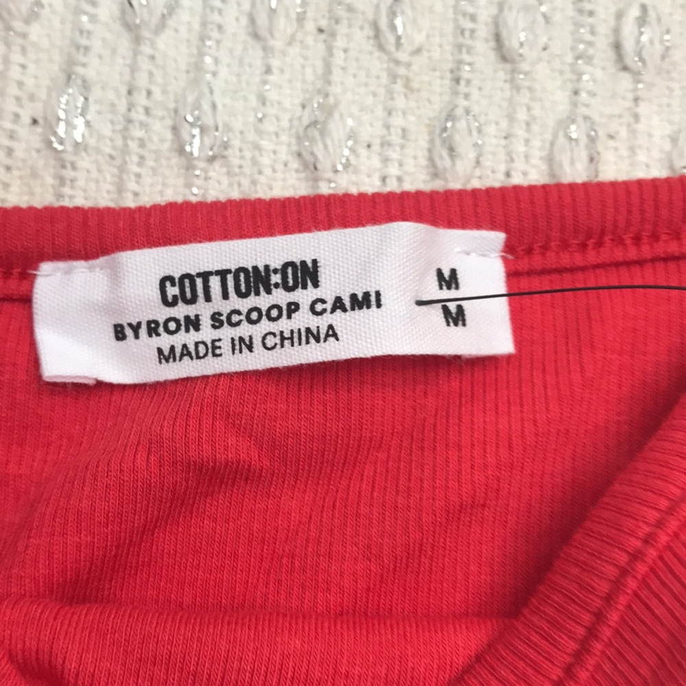 Cotton On Ribbed Tank Tops - Blue & Red - Picture 4 of 4